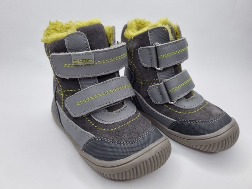 Zimné čižmičky barefoot Protetika Ramos Grey