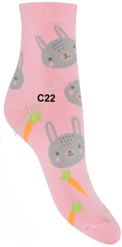 Detské ponožky Zajko - Veľkosť: 21-23