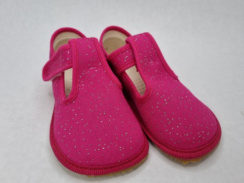 Papučky barefoot beda Pink Shine BF - Veľkosť: 29