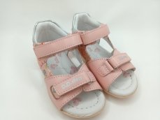 D.D.Step kožené sandálky pink lienka