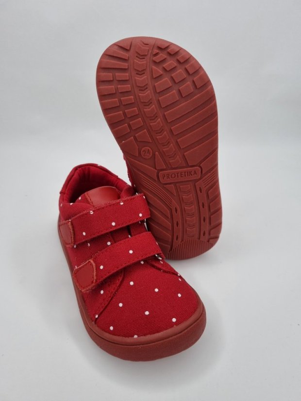 Vychádzková barefoot obuv Protetika  Roby red - Veľkosť: 29