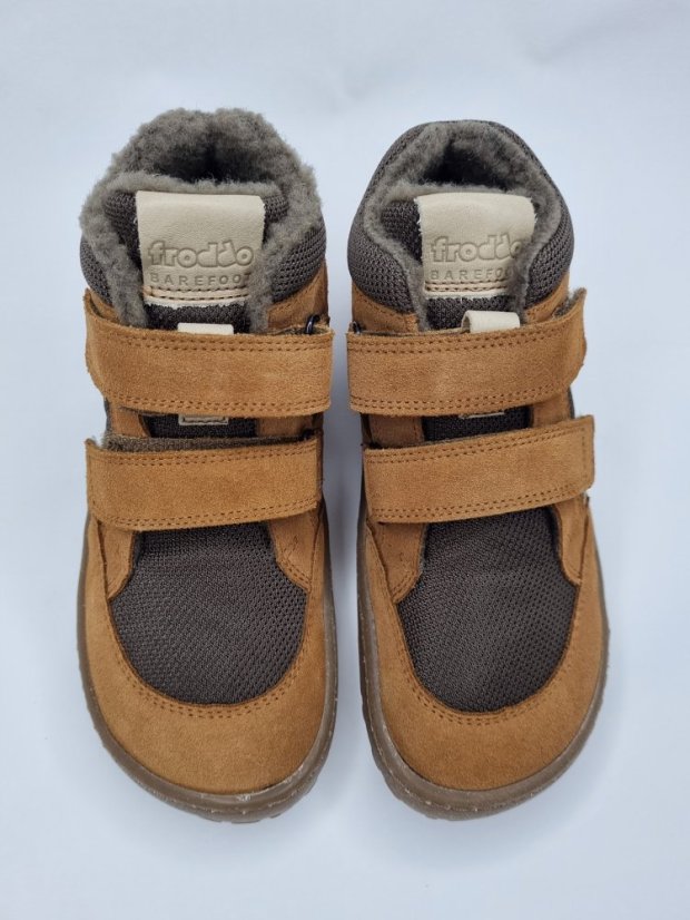 Zimné topánky Froddo Barefoot Winter Wool - brown - Veľkosť: 32