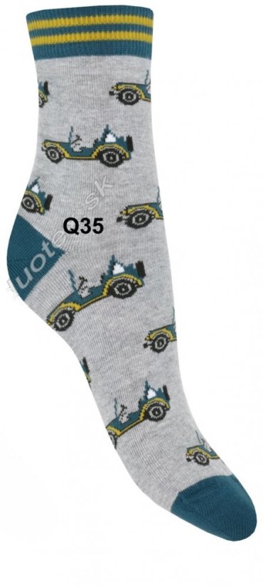 Detské ponožky Autá - Veľkosť: 36-38