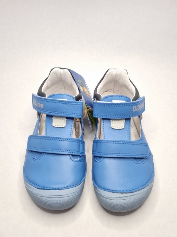 Kožené barefoot sandálky D.D.Step Sky Blue - Veľkosť: 32
