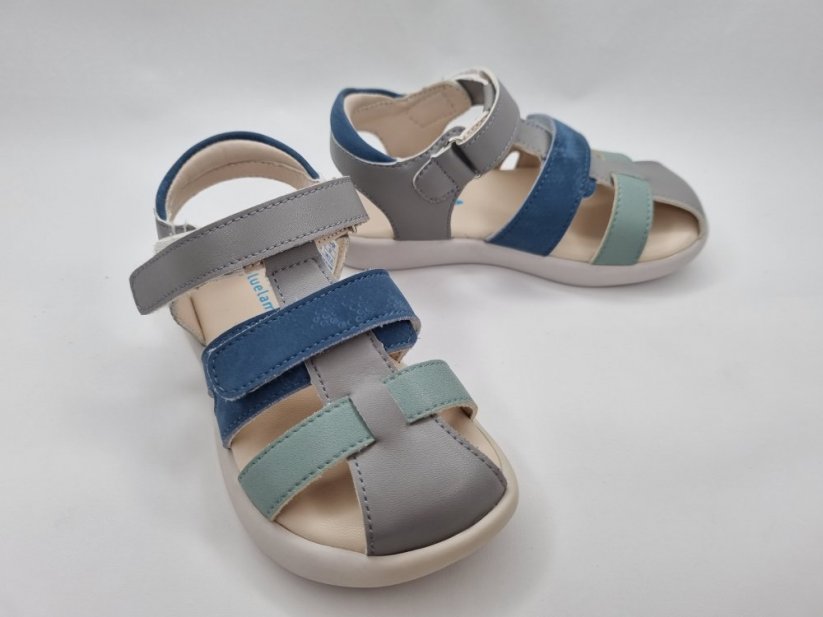 Kožené  sandálky Little blue lamb Roman grey