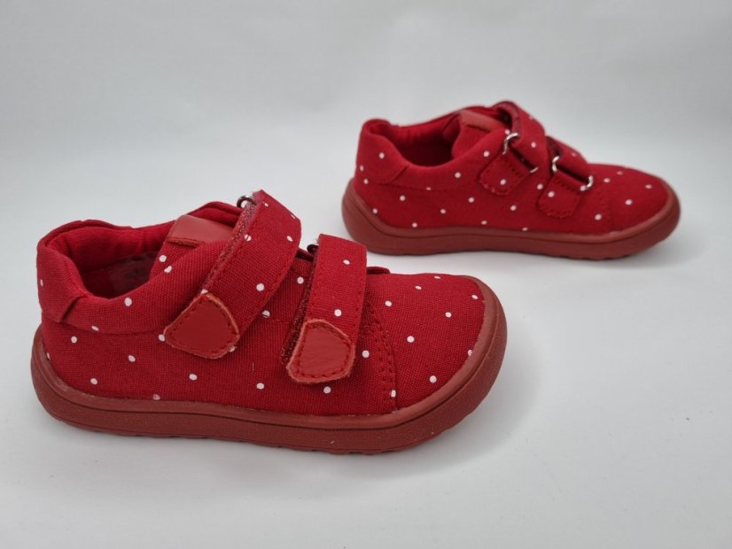 Vychádzková barefoot obuv Protetika  Roby red - Veľkosť: 19