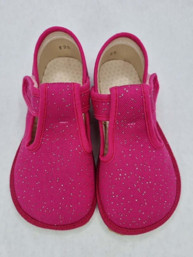 Papučky barefoot beda Pink Shine BF - Veľkosť: 29