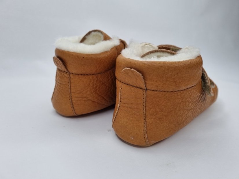 Zimné barefoot topánočky Froddo Prewalkers Cognac