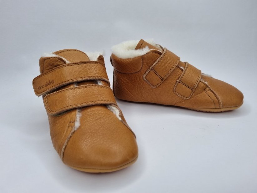 Zimné barefoot topánočky Froddo Prewalkers Cognac - Veľkosť: 24