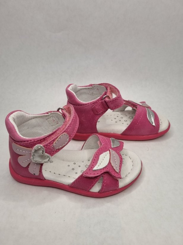 D.D.Step kožené sandálky Dark pink - Veľkosť: 24