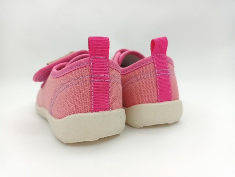 D.D.Step Barefoot plátenky Dark pink Husička - Veľkosť: 21