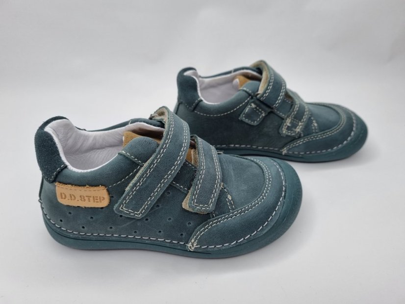 D.D.Step Chlapčenské kožené barefoot topánky Emerald - Veľkosť: 30