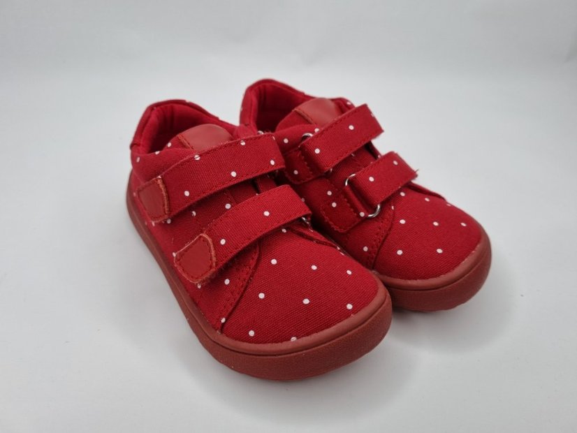 Vychádzková barefoot obuv Protetika  Roby red - Veľkosť: 19