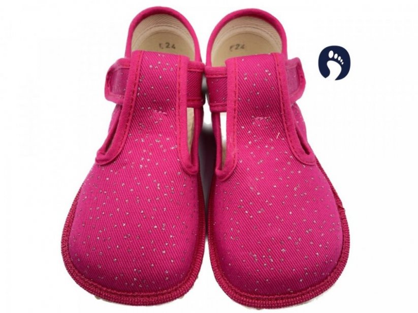 Papučky barefoot beda Pink Shine BF - Veľkosť: 23