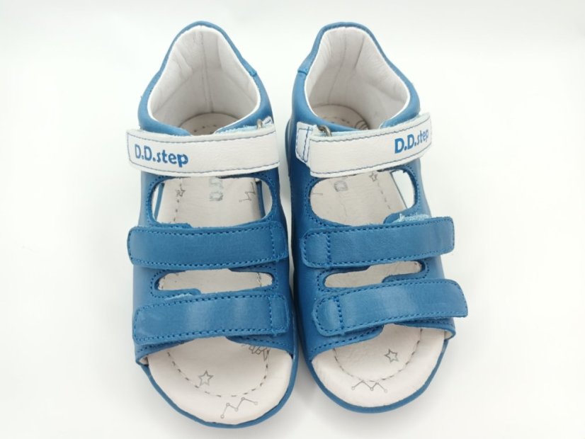 D.D.Step chlapčenské sandálky  Loďka Sky blue - Veľkosť: 30