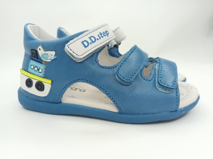 D.D.Step chlapčenské sandálky  Loďka Sky blue - Veľkosť: 30