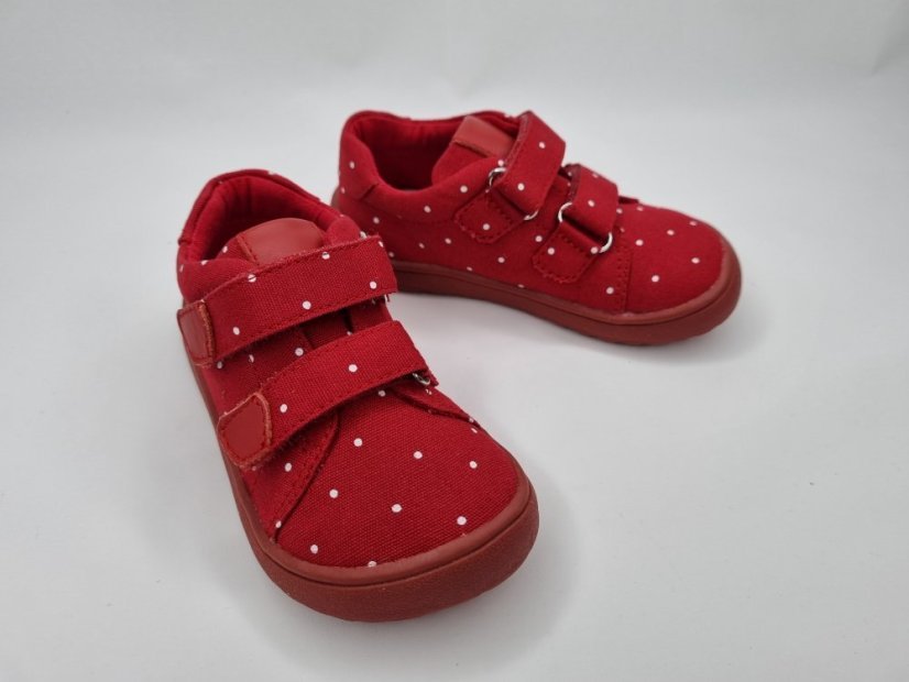 Vychádzková barefoot obuv Protetika  Roby red - Veľkosť: 30