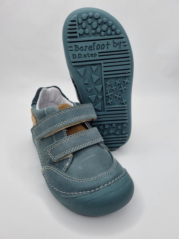 D.D.Step Chlapčenské kožené barefoot topánky Emerald - Veľkosť: 29