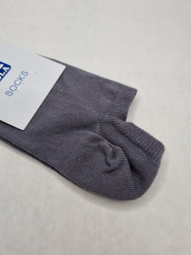 Ponožky členkové Wola socks tmavo-sivá - Veľkosť: 30-32, Farba: Šedá tmavá