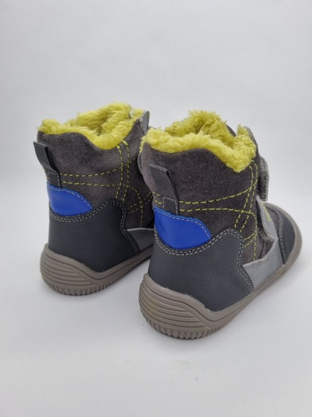 Zimné čižmičky barefoot Protetika Ramos Grey - Veľkosť: 21