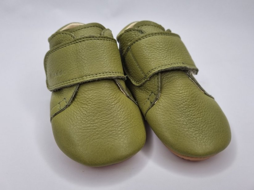 Topánočky Froddo barefoot Prewalkrs New classic Olive - Veľkosť: 22