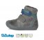 Zimné kožené barefoot topánky D.D.step grey - Veľkosť: 34, Farba: Šedá