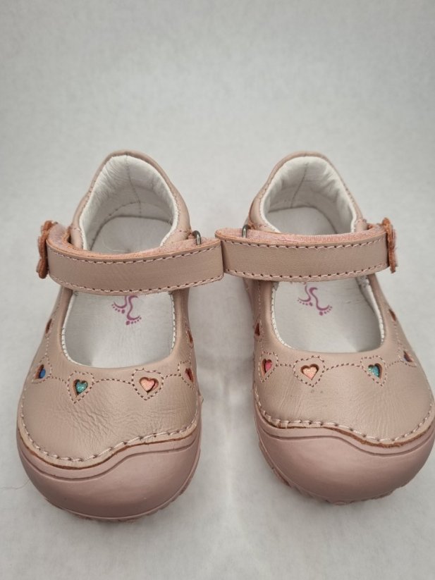 Kožené barefoot balerínky D.D.Step Baby Pink - Veľkosť: 23