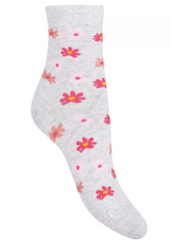 Detské ponožky Kvety - Veľkosť: 33-35