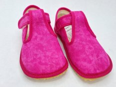 Papučky barefoot Beda Pink batik BFN - užšie členky