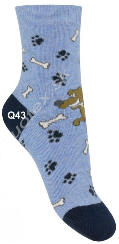 Detské ponožky Psík - Veľkosť: 21-23