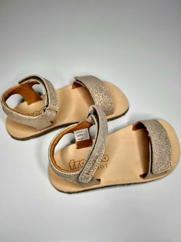 Sandálky barefoot Froddo gold Shine - Veľkosť: 28