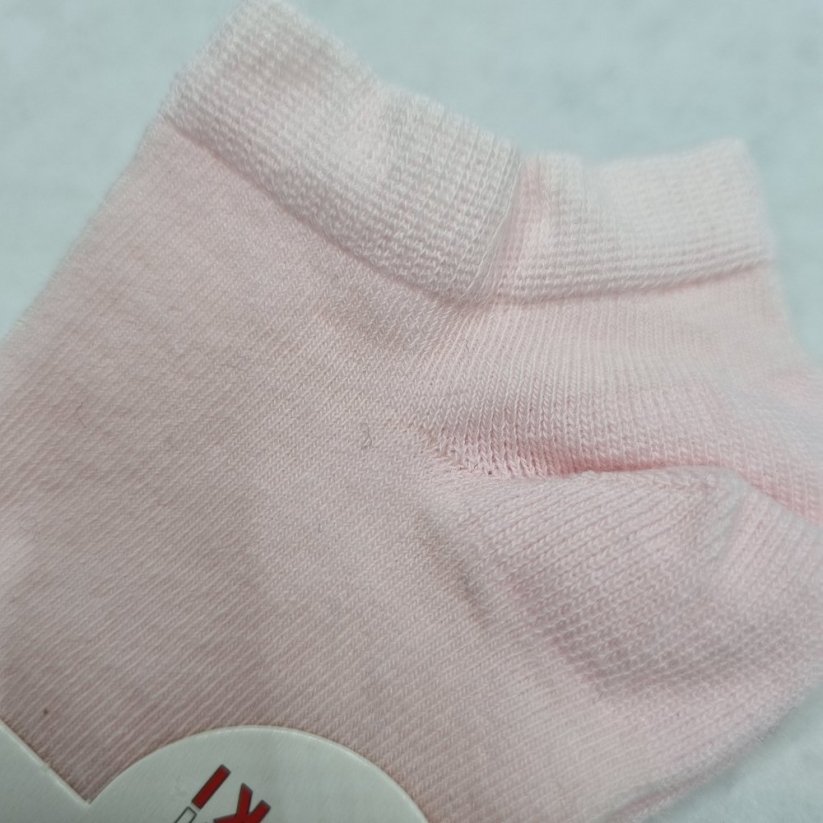 Ponožky členkové Wola Soft Cotton svetlo-ružová - Veľkosť: 15-17, Farba: Ružová svetlá