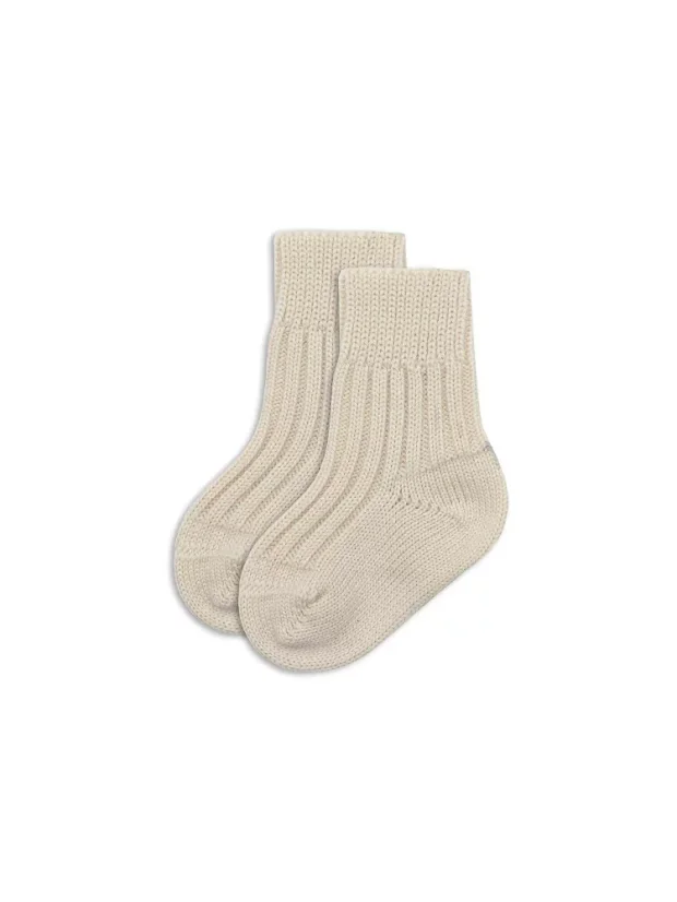 GIVKO detské dojčenské ponožky zo 100% vlny - Veľkosť: 50-56, Farba: Béžová