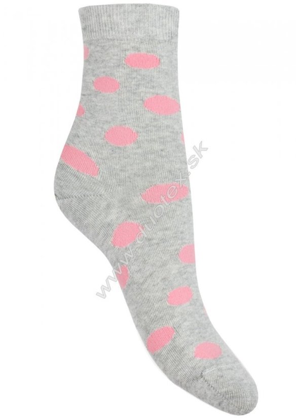 Detské ponožky ružové bodky - Veľkosť: 27-29