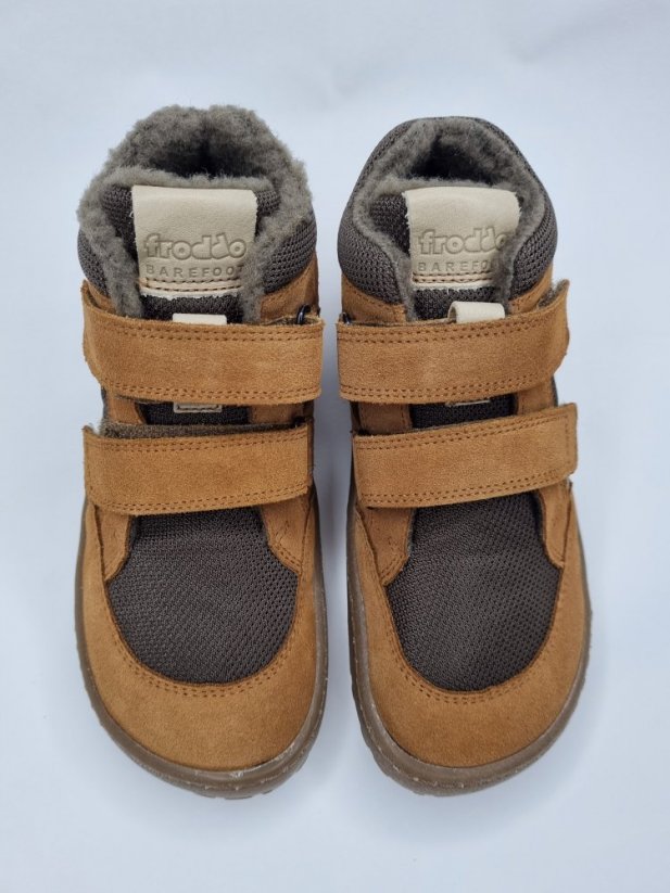 Zimné topánky Froddo Barefoot Winter Wool - brown - Veľkosť: 31