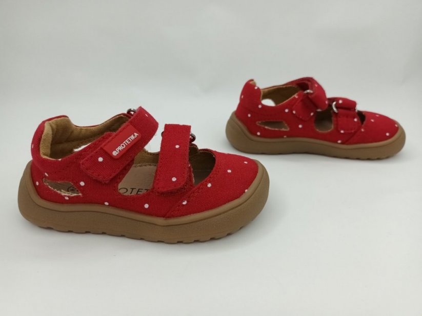 Barefoot sandálky Protetika Tafi red