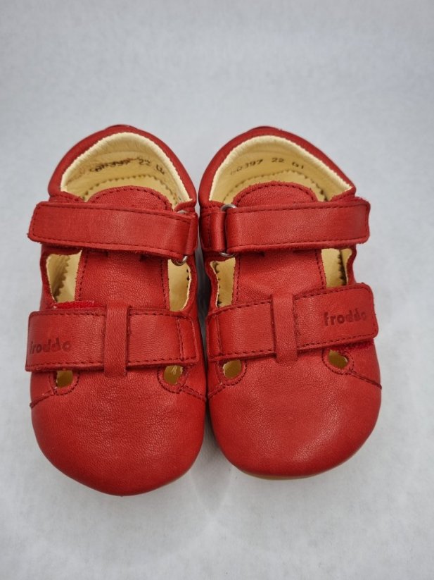 Sandálky Froddo Prewalkers červené - Veľkosť: 17, Farba: Červená