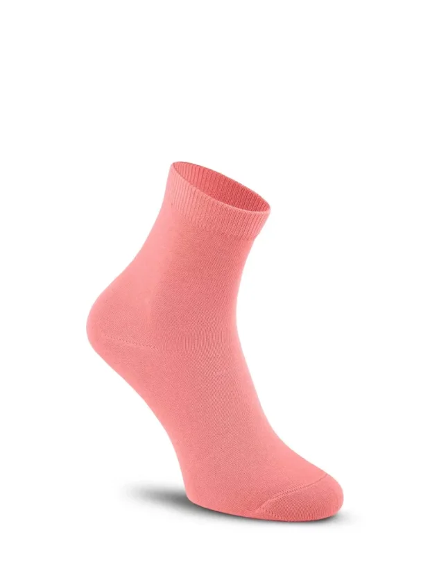 ROMSOK tradičné detské hladké ponožky zo 100% bavlny Tatrasvit lososová - Veľkosť: 29
