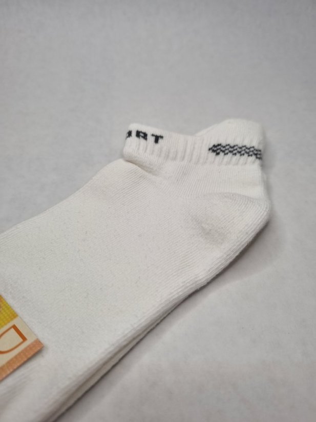Ponožky členkové Justik Duotex - Farba: Biela