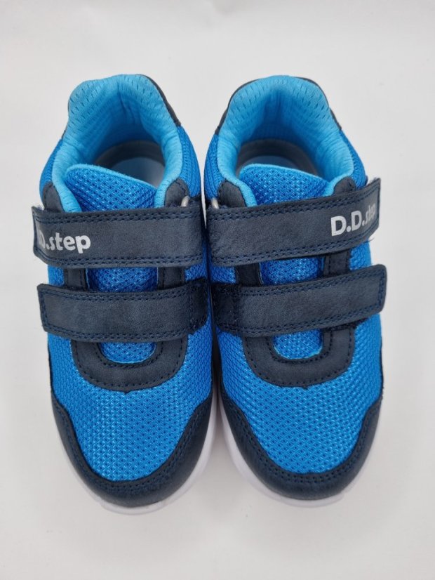 D.D.Step Chlapčenské športové tenisky Bermuda blue s LED svetielkami - Veľkosť: 27