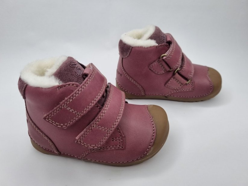 Zimné barefoot topánočky Bundgaard Petit Mid Winter Strap Dark Rose - Veľkosť: 24