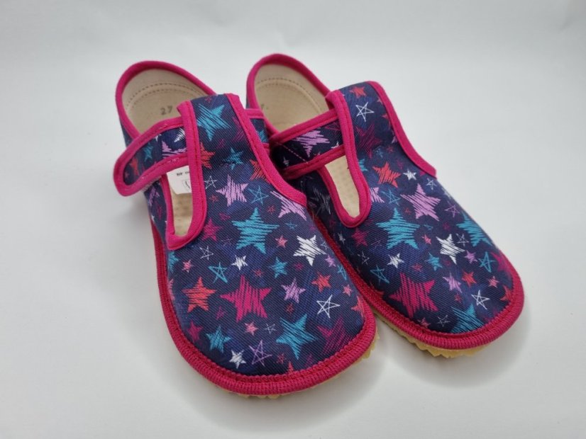 Papučky barefoot Beda Stars BFN - užšie členky