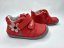 D.D.Step Dievčenské kožené barefoot topánky Red - Veľkosť: 21