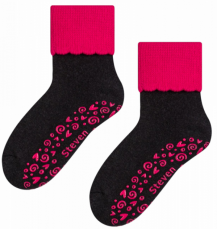 Detské protišmykové froté ponožky Antracit