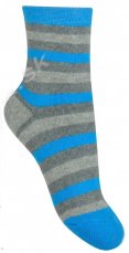 Zimné detské froté ponožky Pásiky