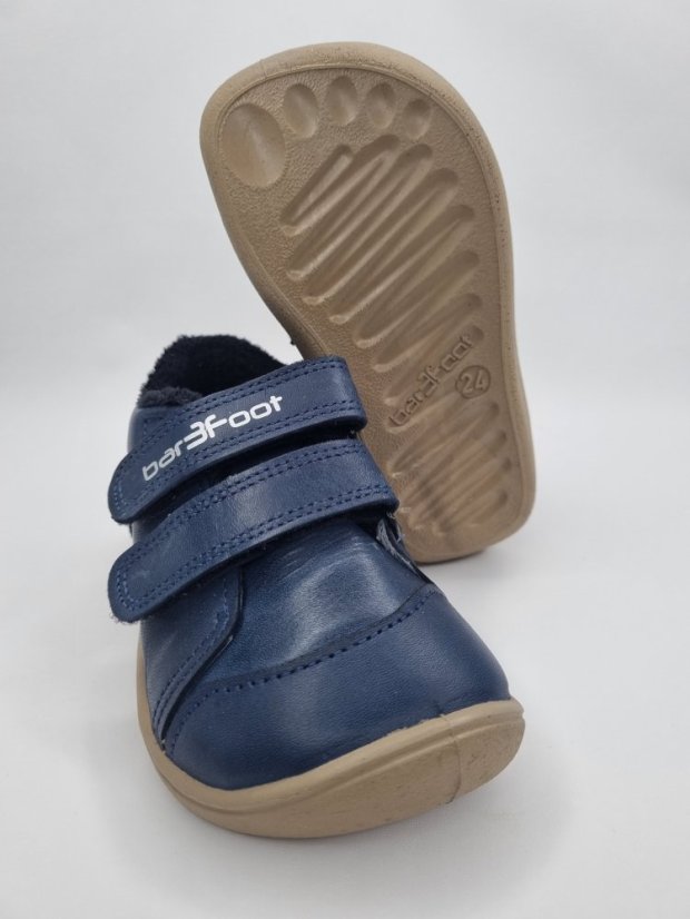 Zimná obuv bar3foot ELF STEP TEX 2Be38T/3 navy blue - Veľkosť: 30