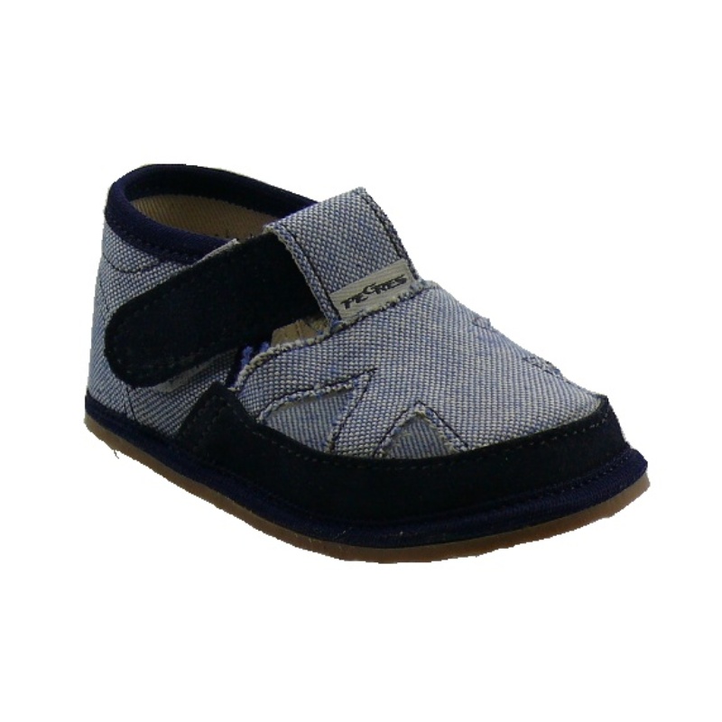 Textilné barefoot sandálky Pegres modré - Veľkosť: 20