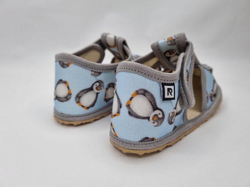 Detské flexi papuče RAK- tučniak modrý - Veľkosť: 21