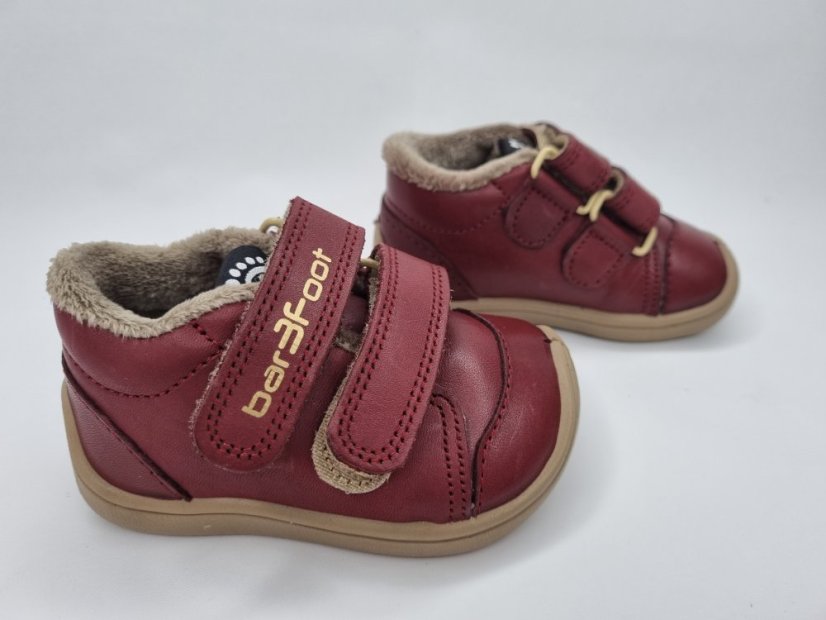 Zimná obuv bar3foot ELF STEP TEX 2Be38T/1 burgund - Veľkosť: 28
