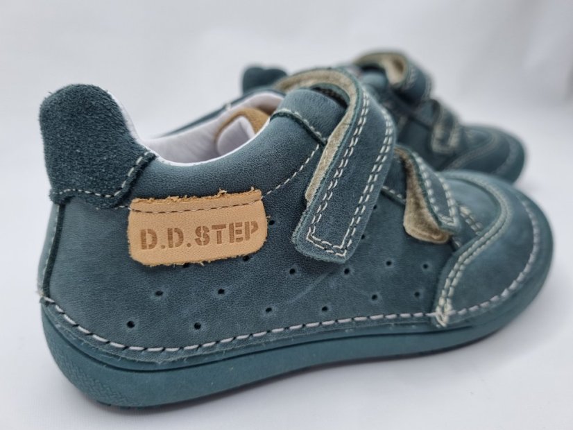 D.D.Step Chlapčenské kožené barefoot topánky Emerald - Veľkosť: 30